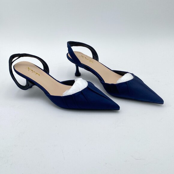 XYD Women Slingback Dress Pumps Pointed Toe Stiletto High Heel Party Prom - Picture 1 of 7